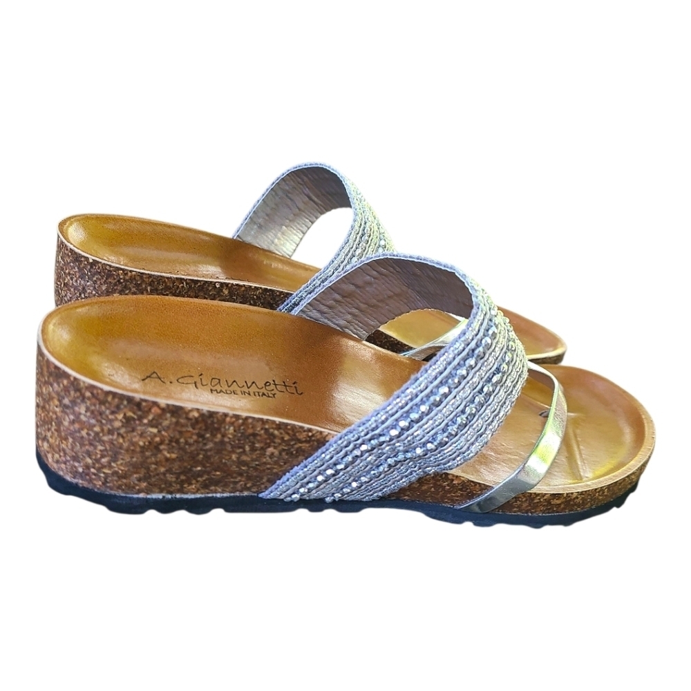 A.Giannetti Cork Sandals size 8